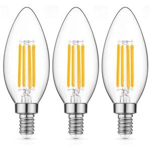 PACK of 3 5W Dimmable LED Filament Light Bulb